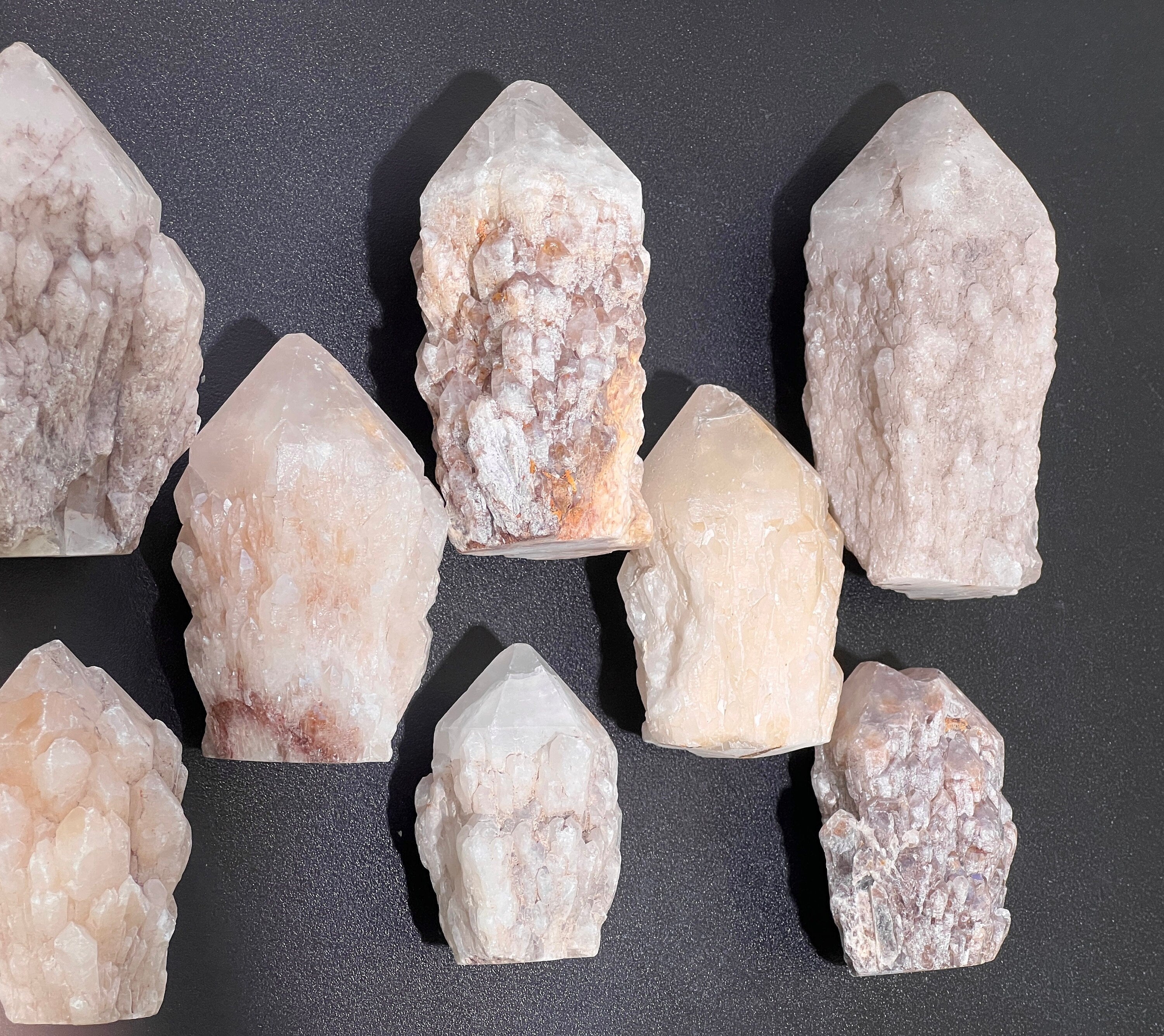 Candle Quartz Standing Crystal Point Towers ( S / M / L ) Rough Raw Carving Amazing Crystals