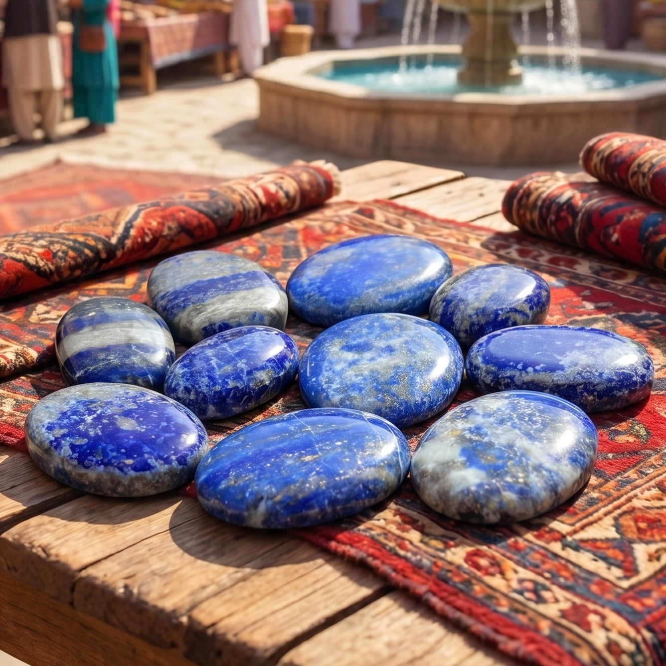 Blue Lapis Cabochons Amazing Crystals