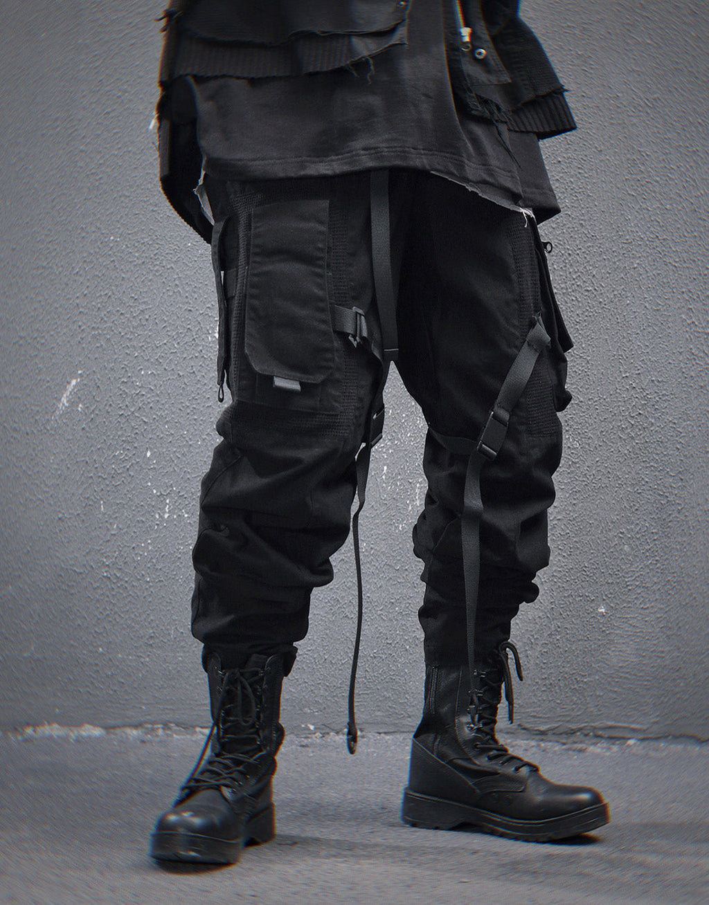 HiP46 Black NX Cargo Pants Niepce