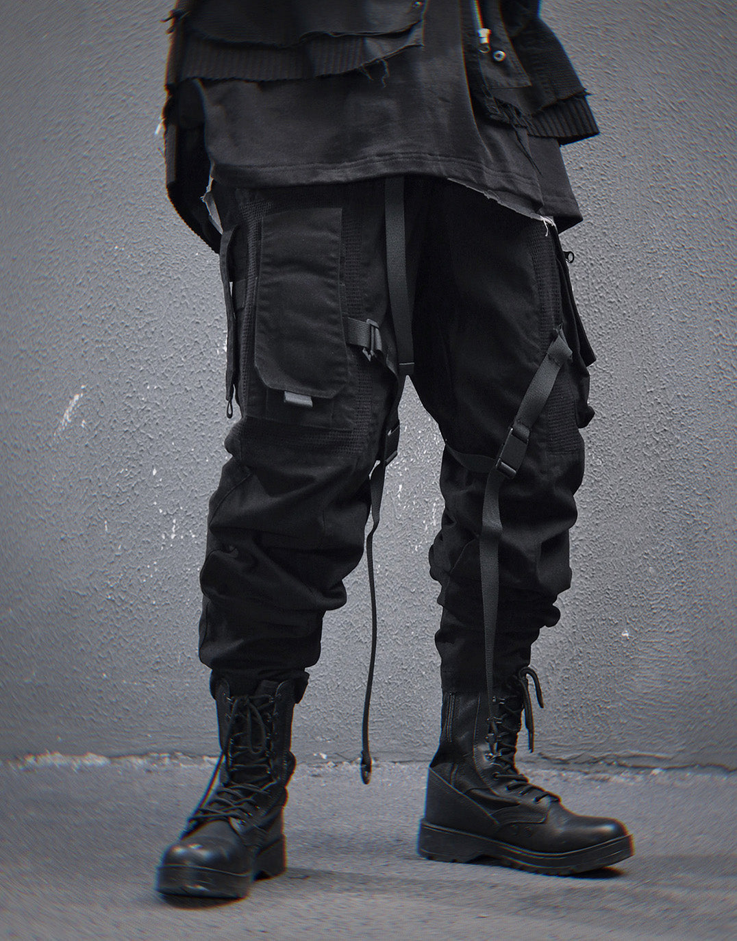 HiP46 Black NX Cargo Pants Niepce