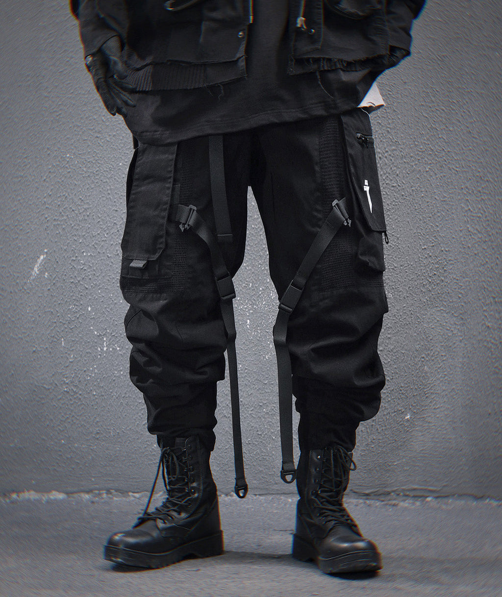 HiP46 Black NX Cargo Pants Niepce