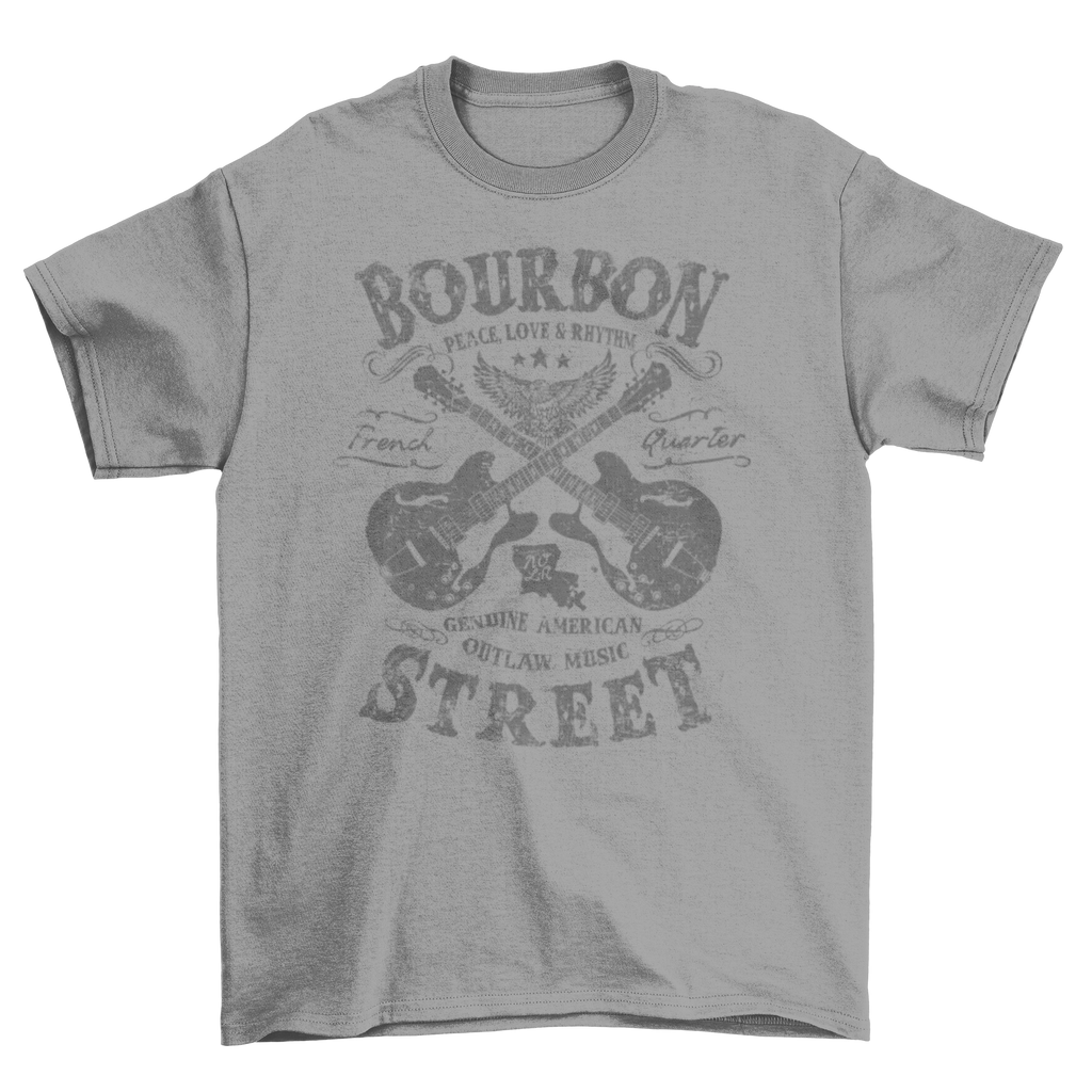 Bourbon Street Outlaw Design T-Shirt Taboo