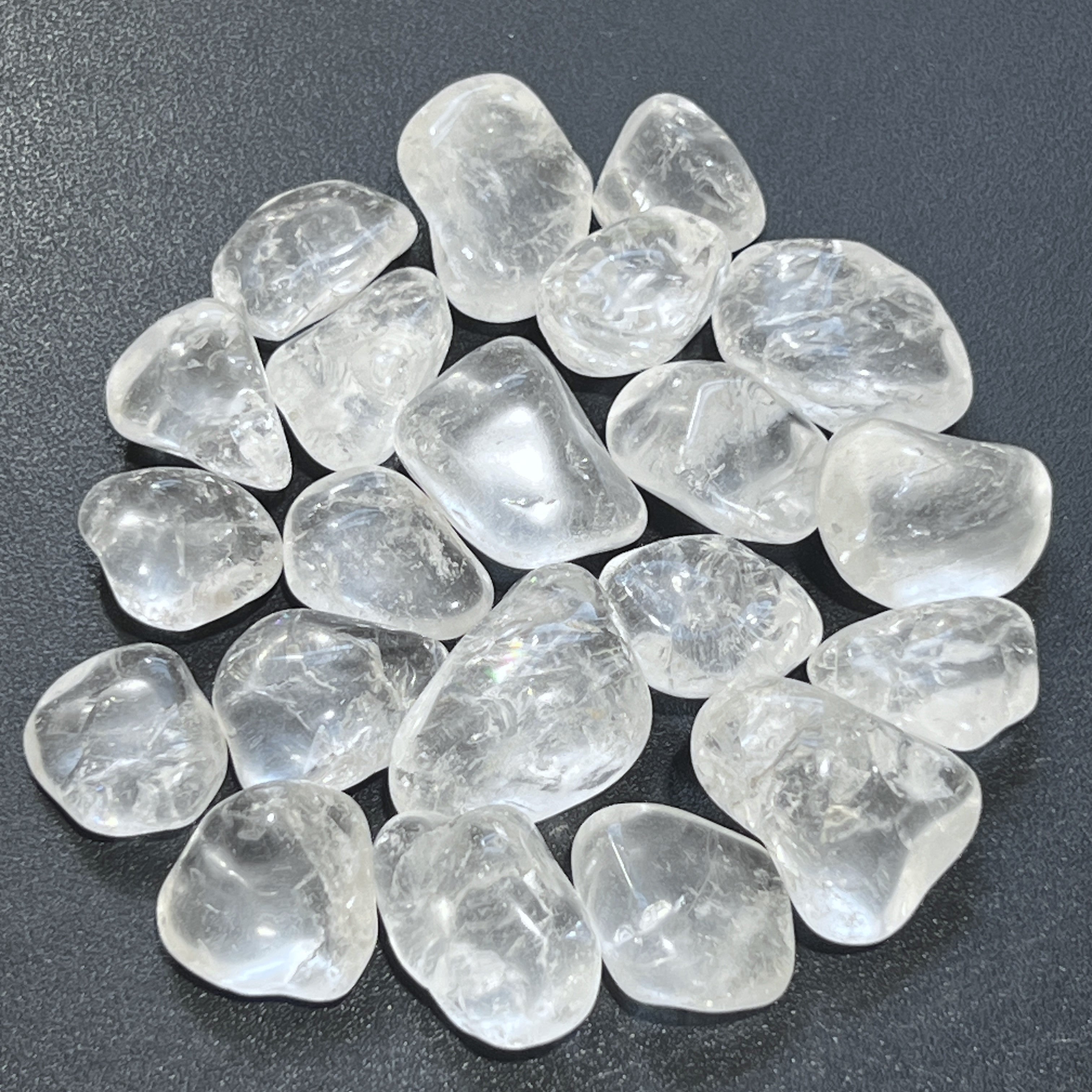 Clear Quartz Crystal Tumbled Stones (By The Piece or Pound) Amazing Crystals