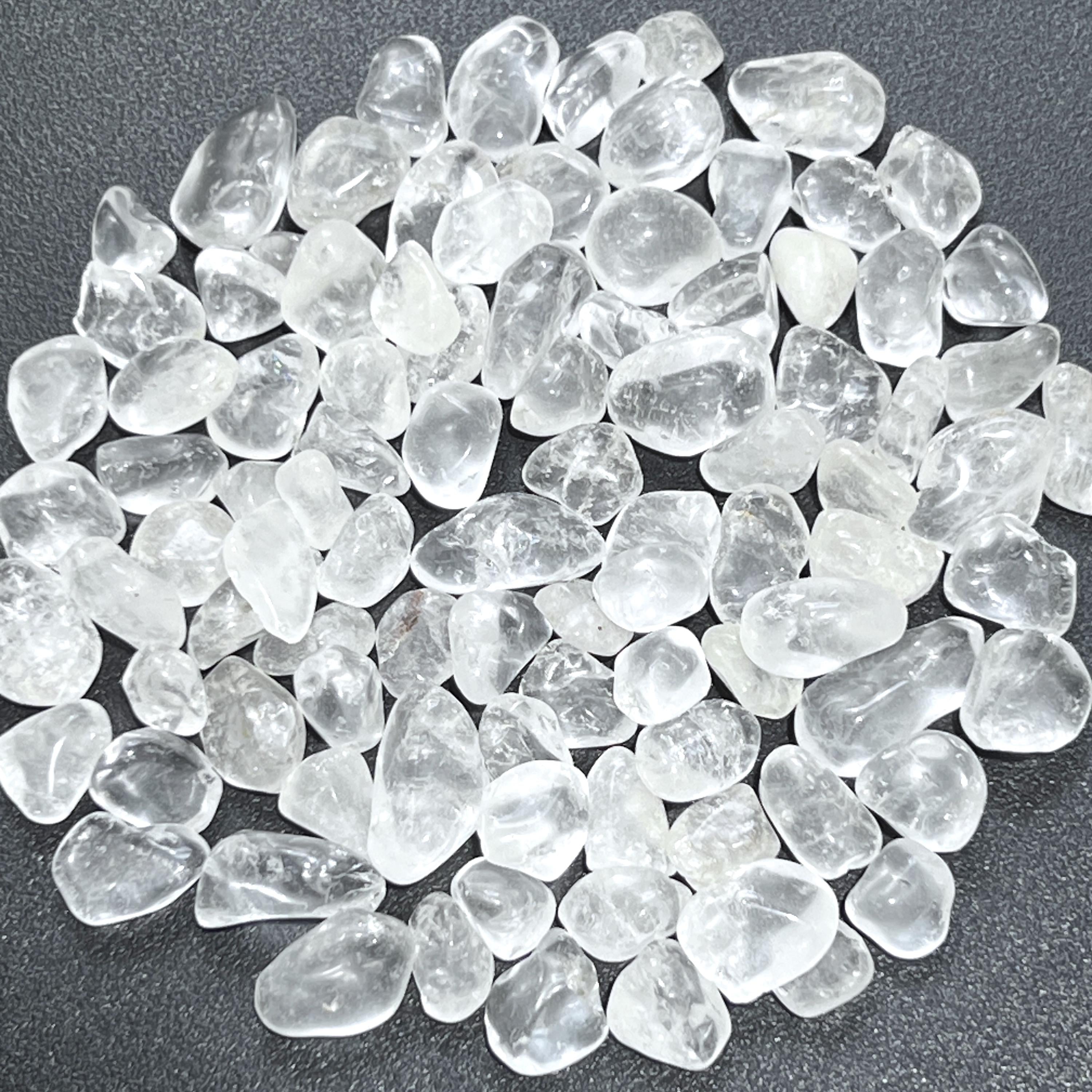 Clear Quartz Crystal Small Tumbled Stones (By The Ounce or Pound) Wholesale Amazing Crystals