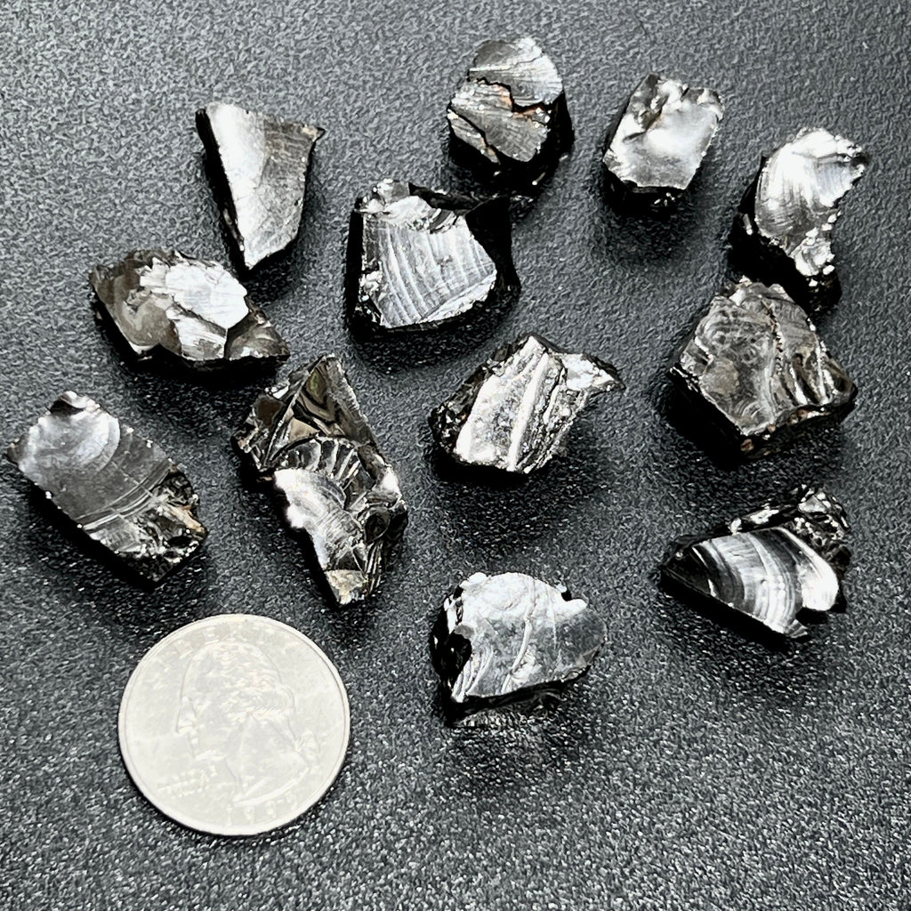 Small Elite Noble Shungite (Type 1)(90%+) Rough Raw Stones Amazing Crystals