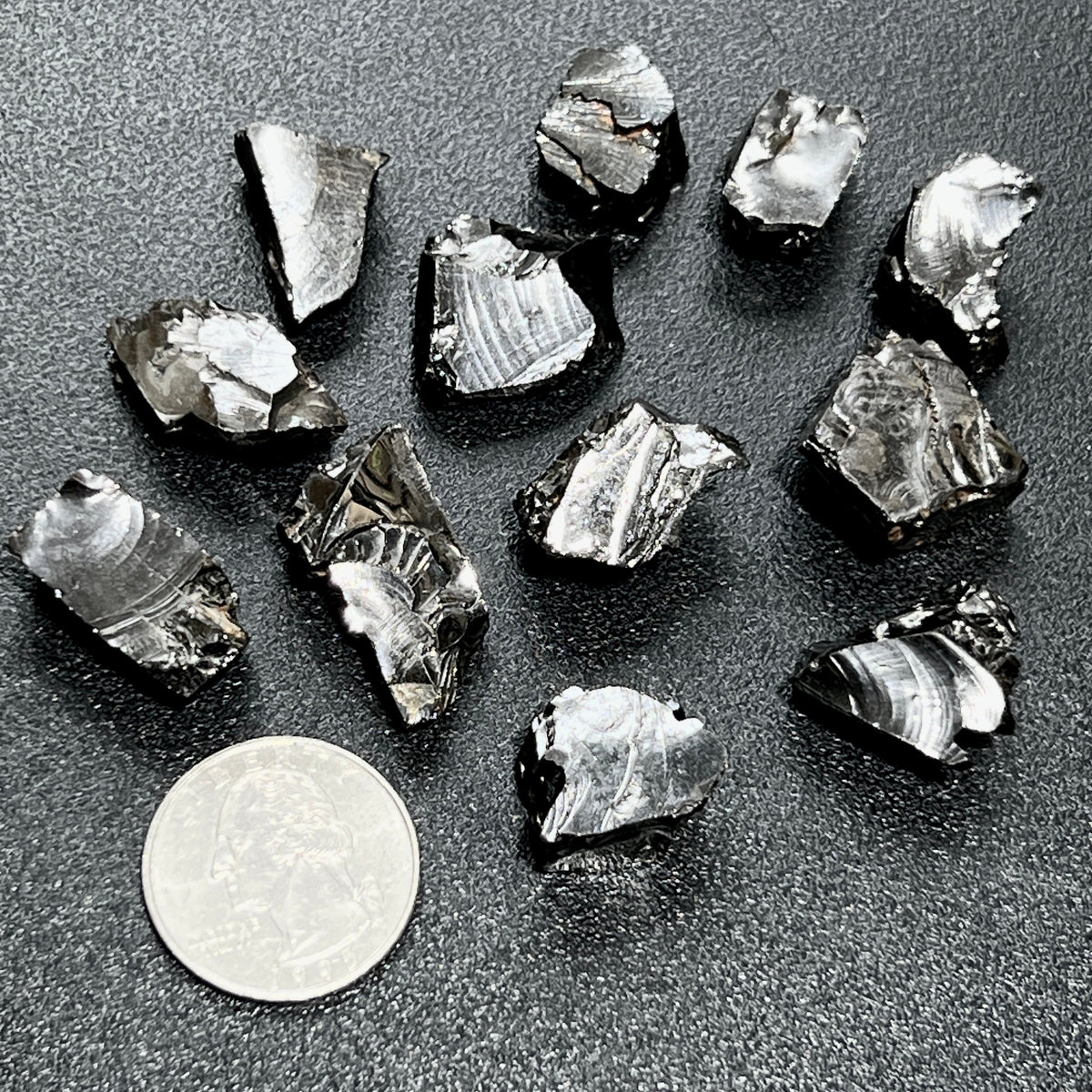 Small Elite Noble Shungite (Type 1)(90%+) Rough Raw Stones Amazing Crystals