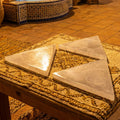 Selenite Satin Spar Crystal Triangle Plate Carving (6 inch) Amazing Crystals