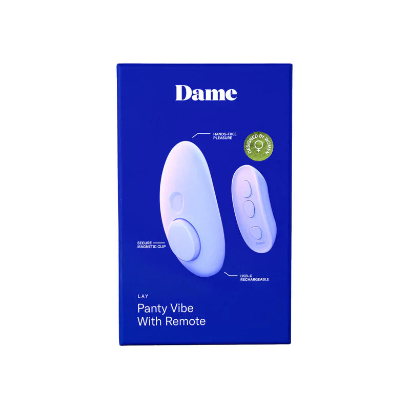 Dame Lay Panty Vibe with Remote Control Adult Toy Box