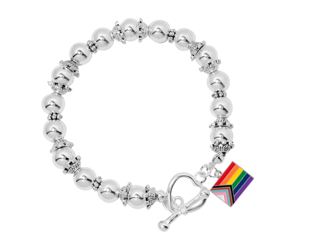 Daniel Quasar Flag Charm Beaded Bracelets The Awareness Company