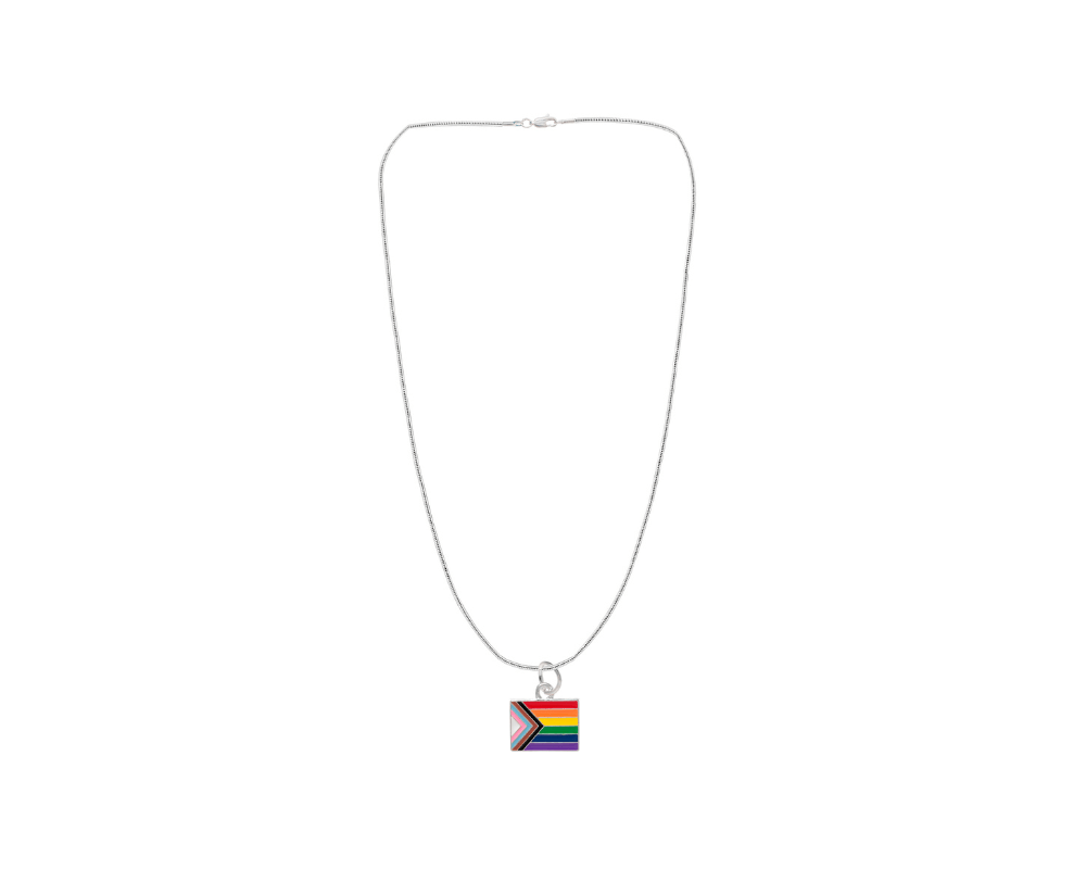 Daniel Quasar Flag Charm Necklaces The Awareness Company