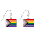Daniel Quasar Flag Hanging Earrings The Awareness Company