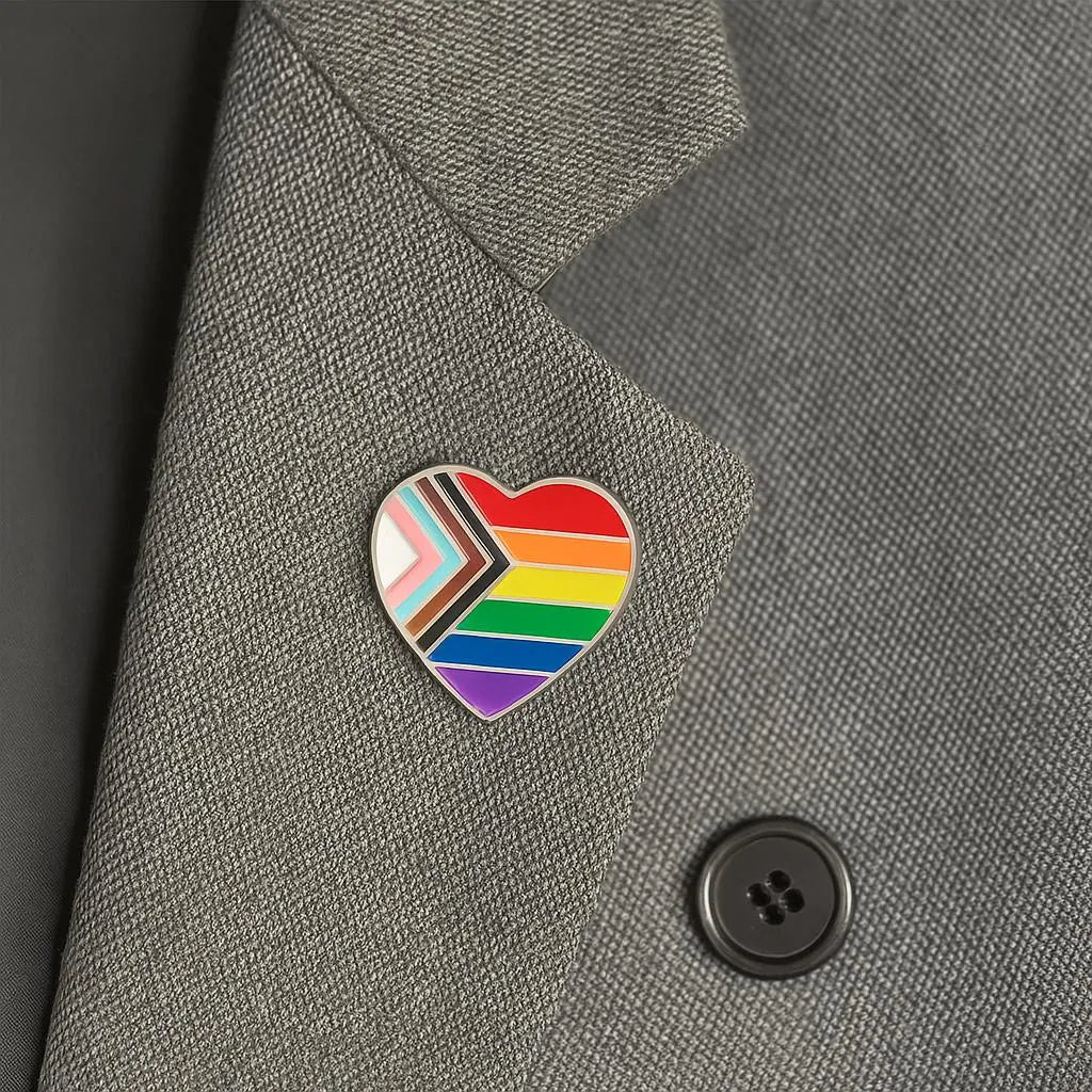 Daniel Quasar Flag Heart Pins The Awareness Company