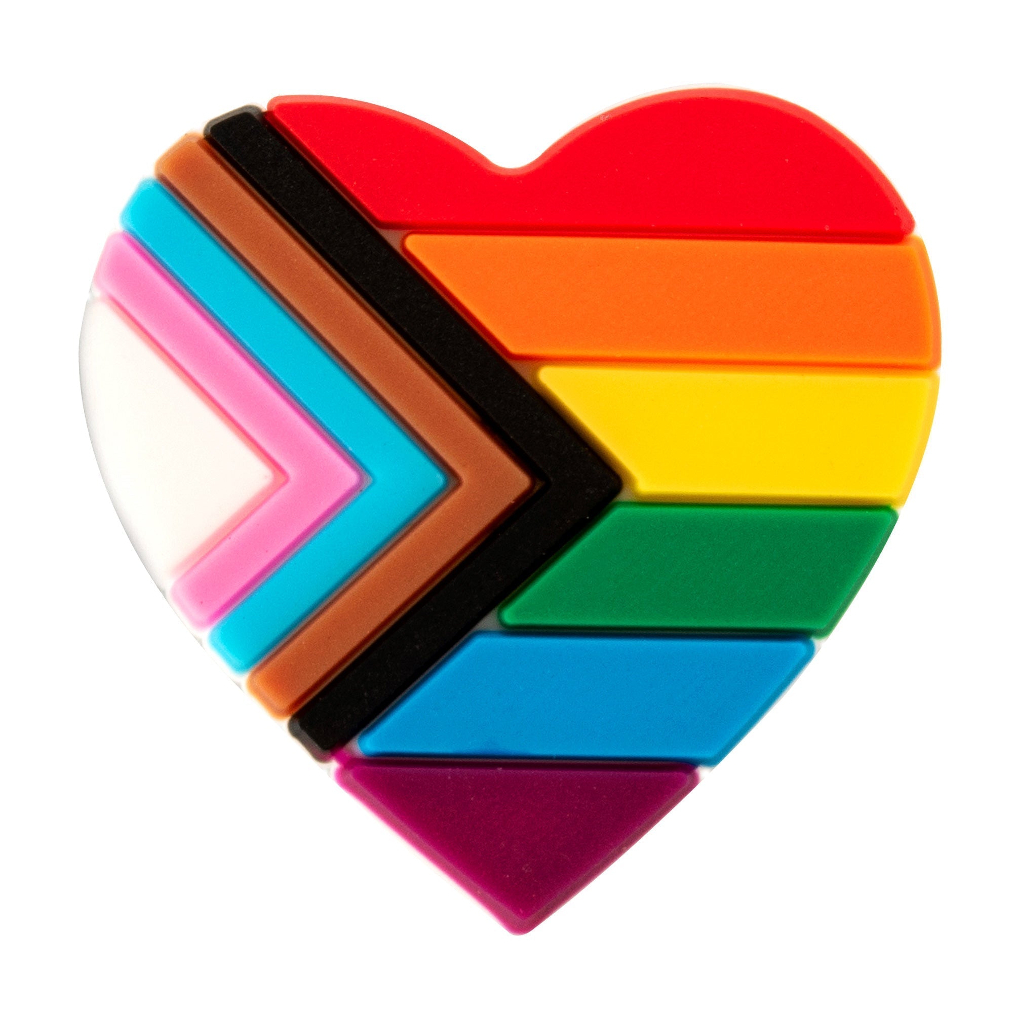 Daniel Quasar Flag Heart Silicone Pins The Awareness Company