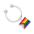 Daniel Quasar Flag Horseshoe Style Key Chains The Awareness Company