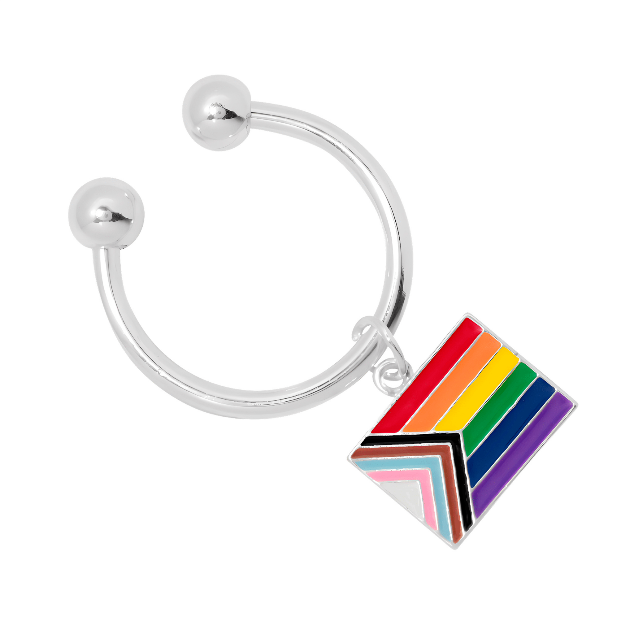 Daniel Quasar Flag Horseshoe Style Key Chains The Awareness Company