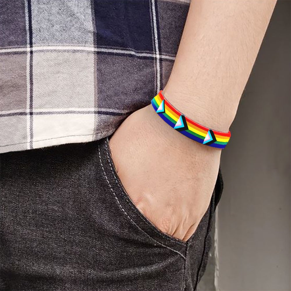 Daniel Quasar Flag Silicone Bracelets The Awareness Company