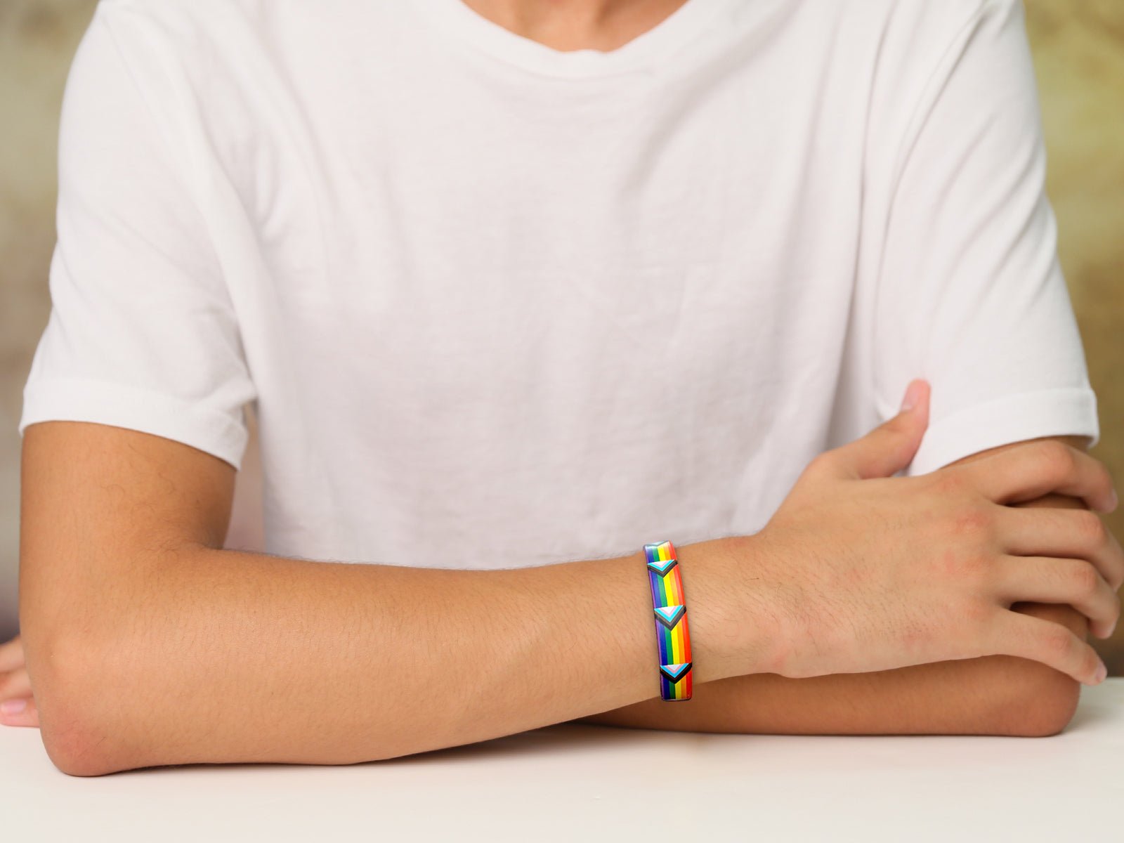 Daniel Quasar Flag Silicone Bracelets The Awareness Company
