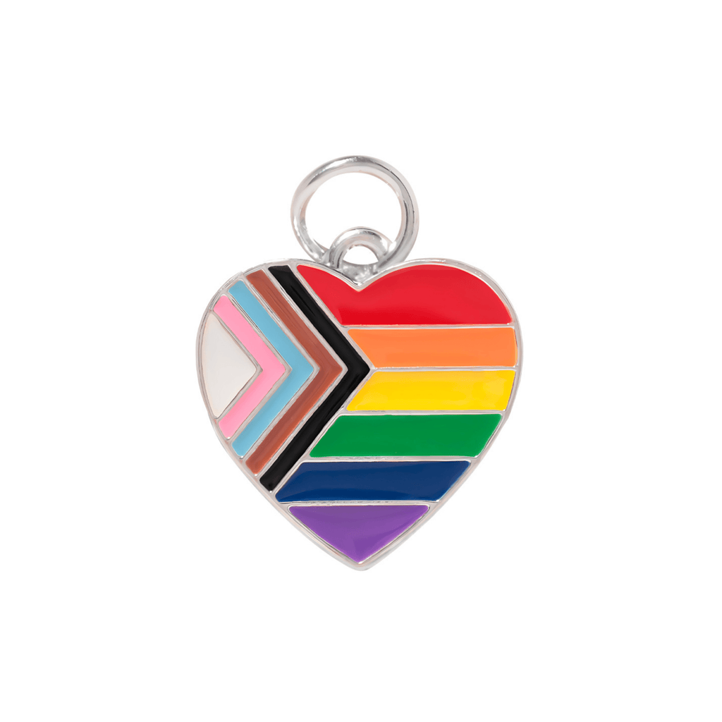 Daniel Quasar Heart Flag Charms The Awareness Company