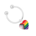 Daniel Quasar Heart Flag Horseshoe Style Key Chains The Awareness Company