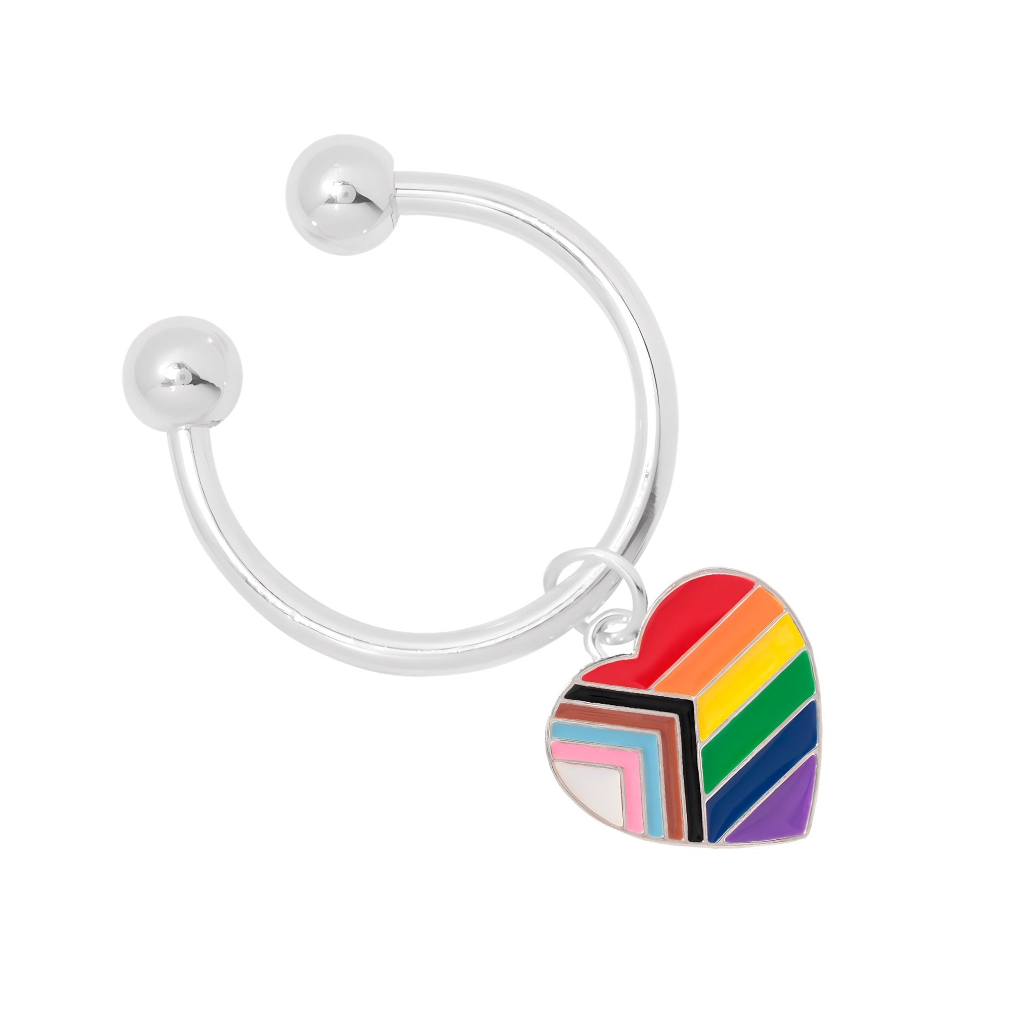 Daniel Quasar Heart Flag Horseshoe Style Key Chains The Awareness Company