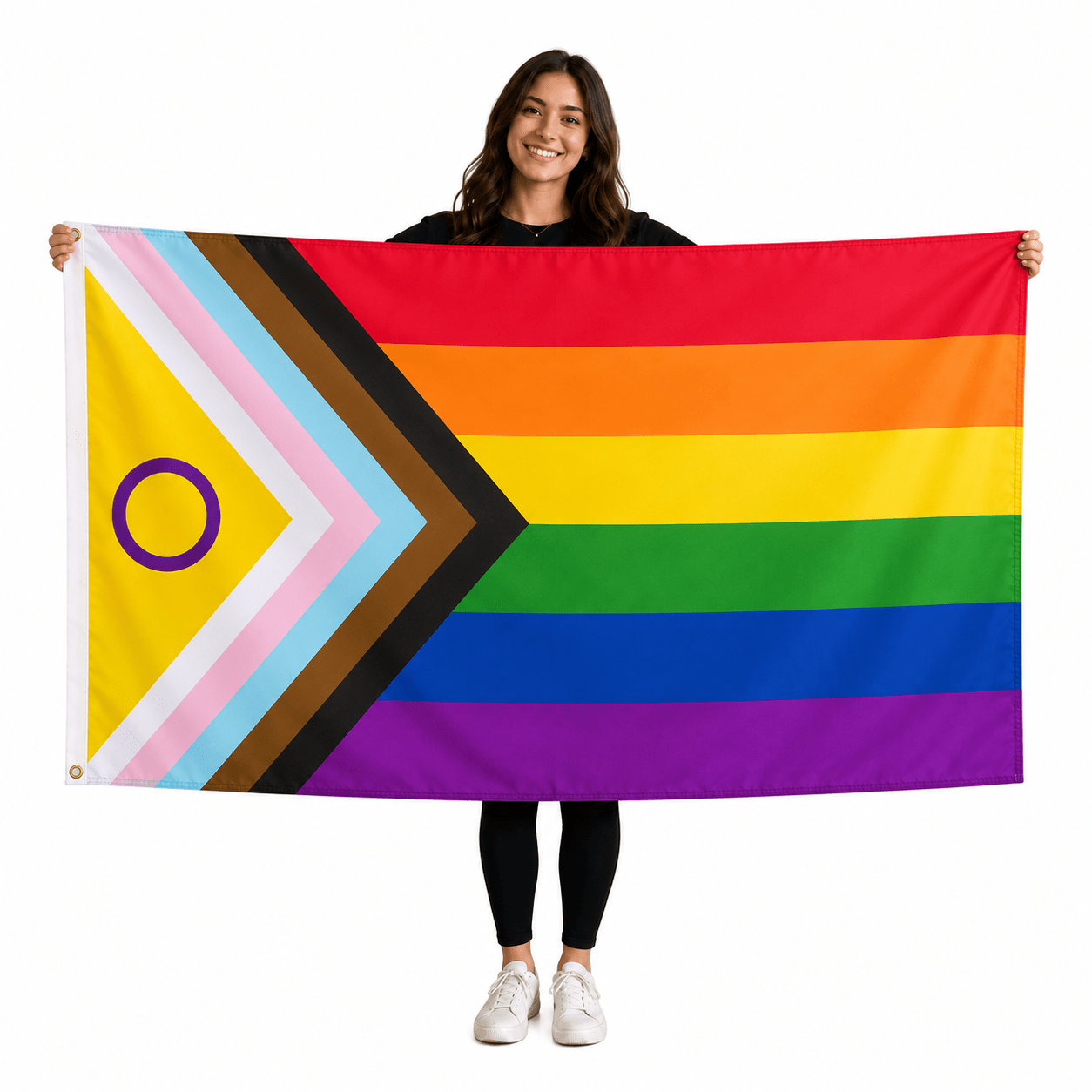 Daniel Quasar Inclusive Gay 3 Feet by 5 Feet Nylon Flag The Awareness Company