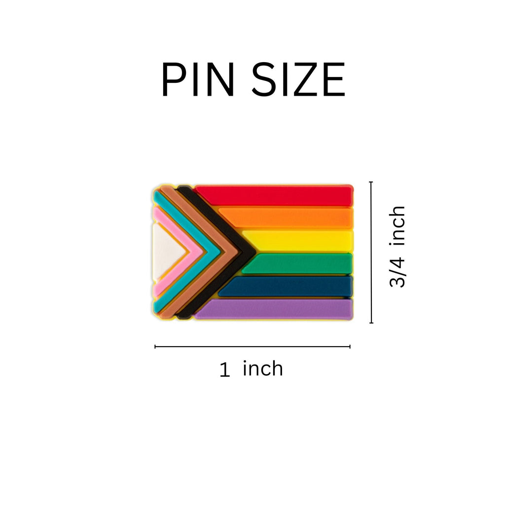 Daniel Quasar Rectangle Shaped Flag Silicone Flag Pins The Awareness Company