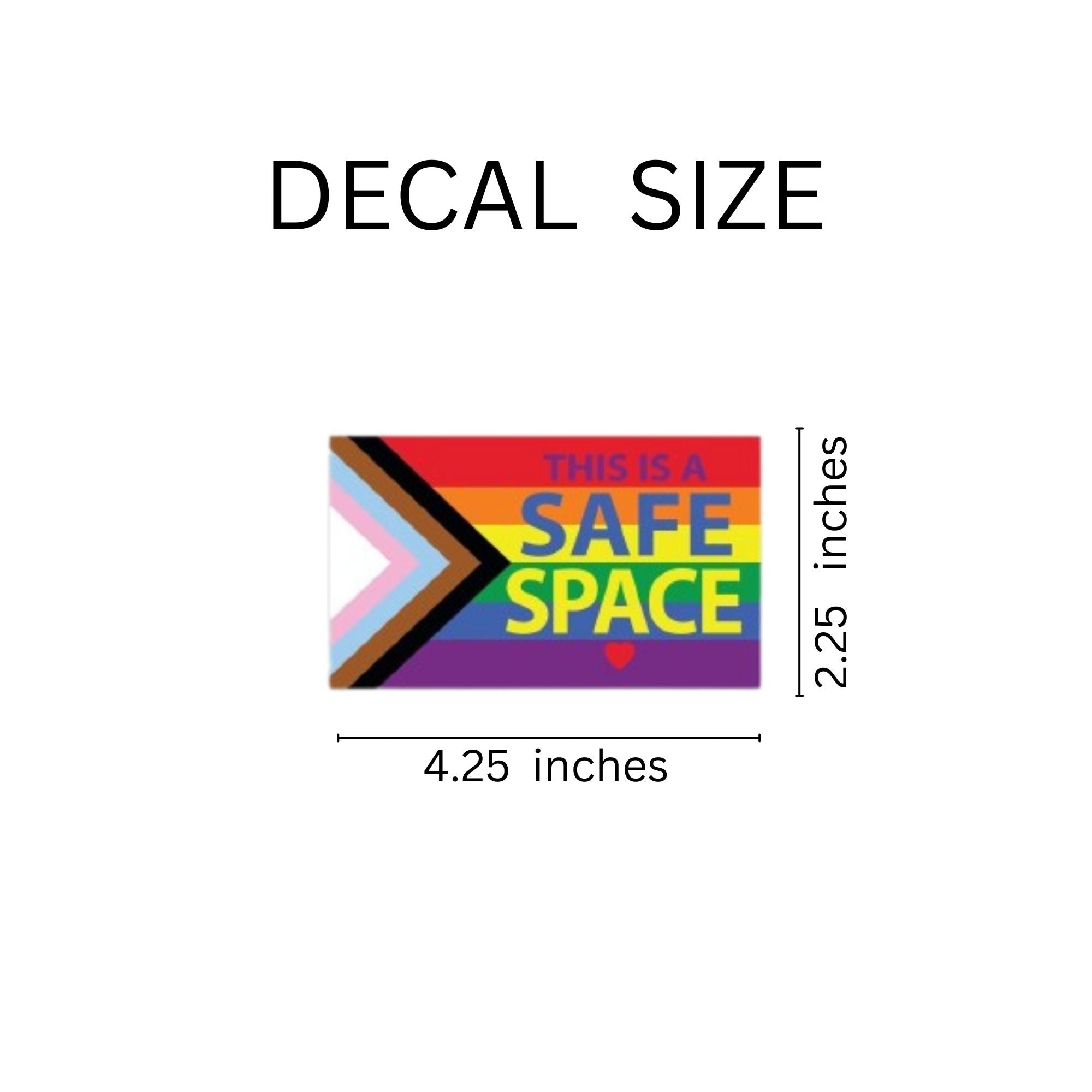 25 Pack Daniel Quasar Safe Space Rainbow Flag Decals The Awareness Company