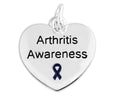 Dark Blue Ribbon Arthritis Awareness Heart Charms The Awareness Company