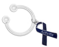 Dark Blue Ribbon Arthritis Awareness Keychains The Awareness Company