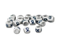 Dark Blue Ribbon Awareness Barrel Charms The Awareness Company