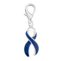 Dark Blue Ribbon Awareness Hanging Charms The Awareness Company