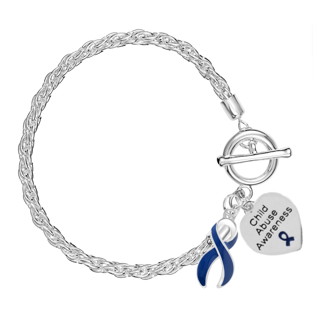 Dark Blue Ribbon Child Abuse Awareness Rope Bracelets The Awareness Company
