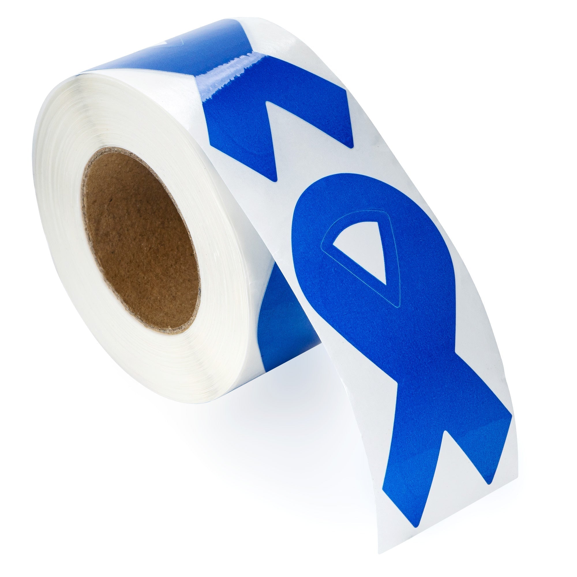 Dark Blue Ribbon Stickers - Large (250 per Roll) The Awareness Company