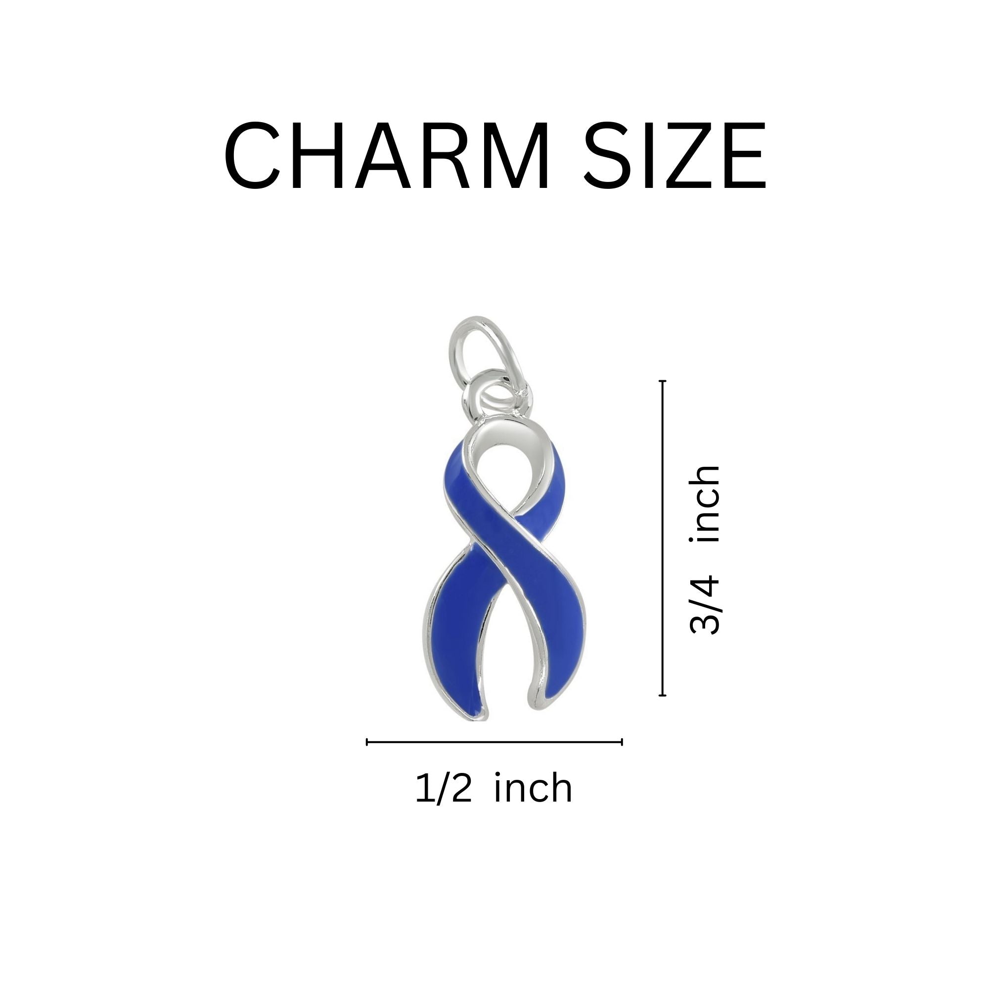 Dark Blue Ribbon Where There Is Love Blue Beaded Bracelets The Awareness Company
