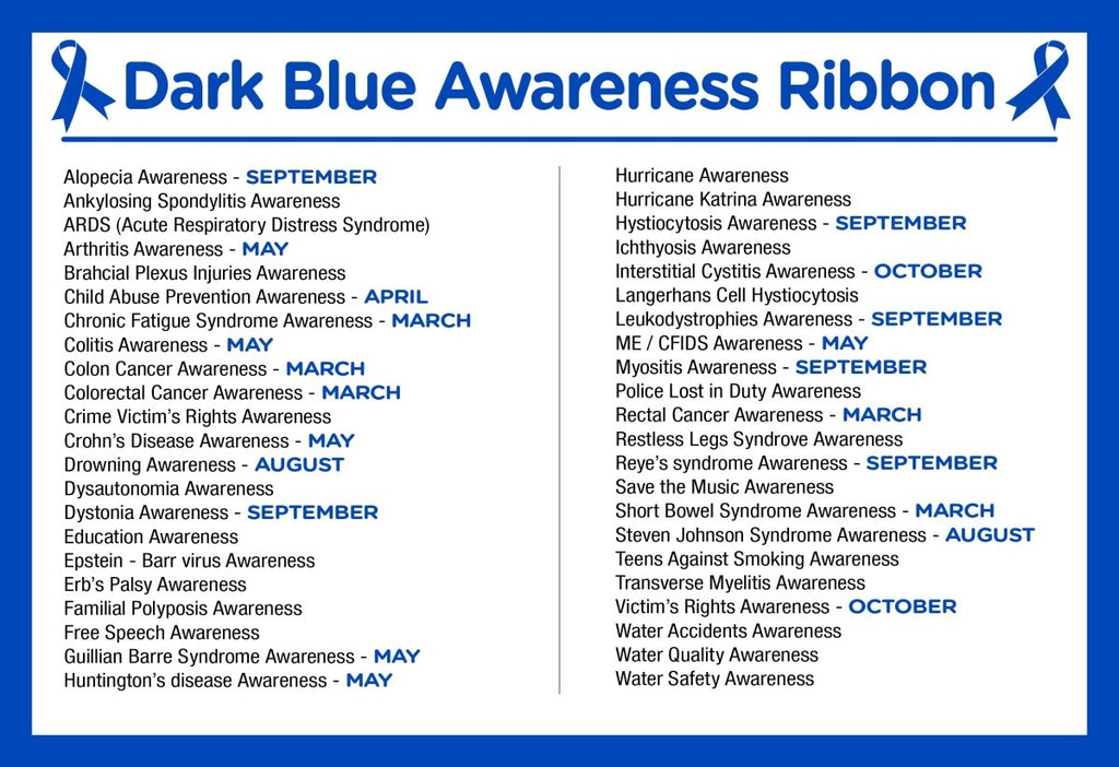 Dark Blue Silicone Bracelets The Awareness Company