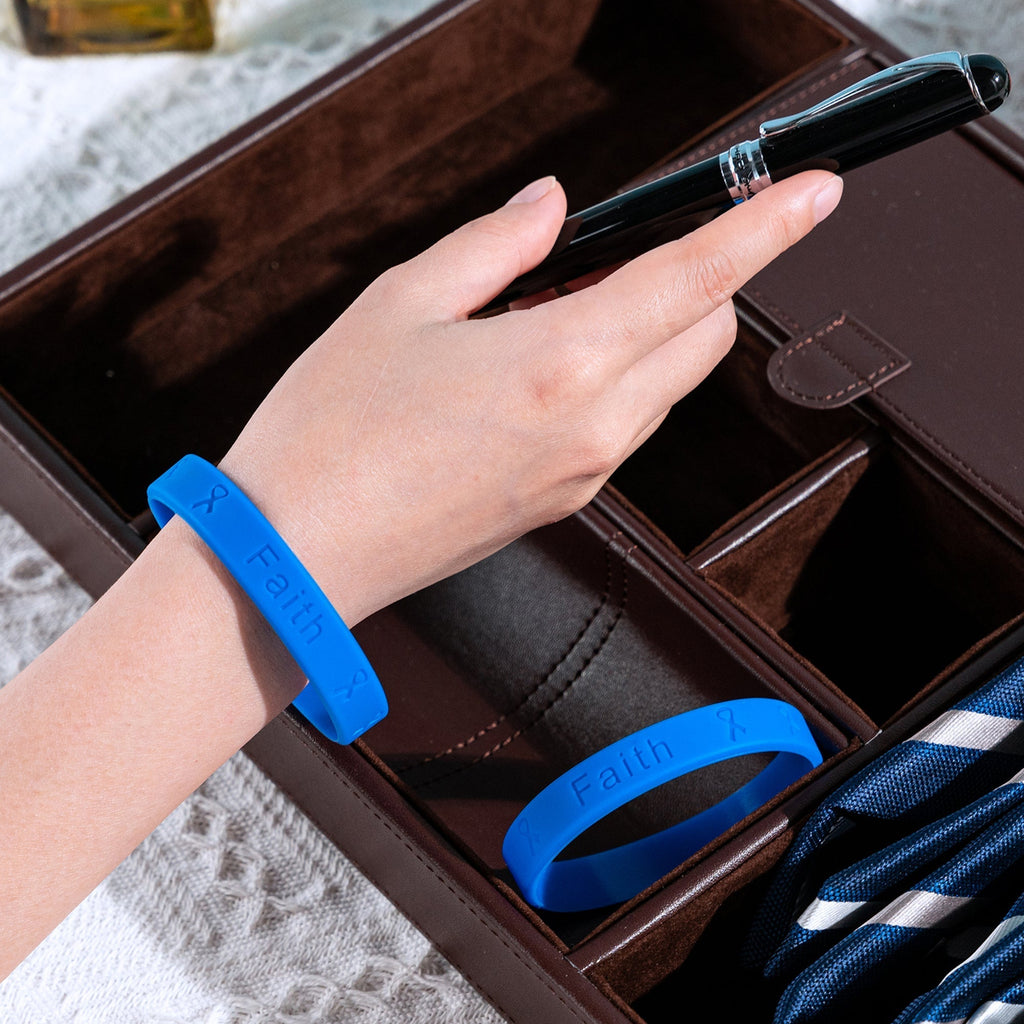 Dark Blue Silicone Bracelets The Awareness Company
