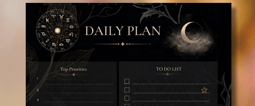 Dark Hours — Daily Planner Whispered Echos