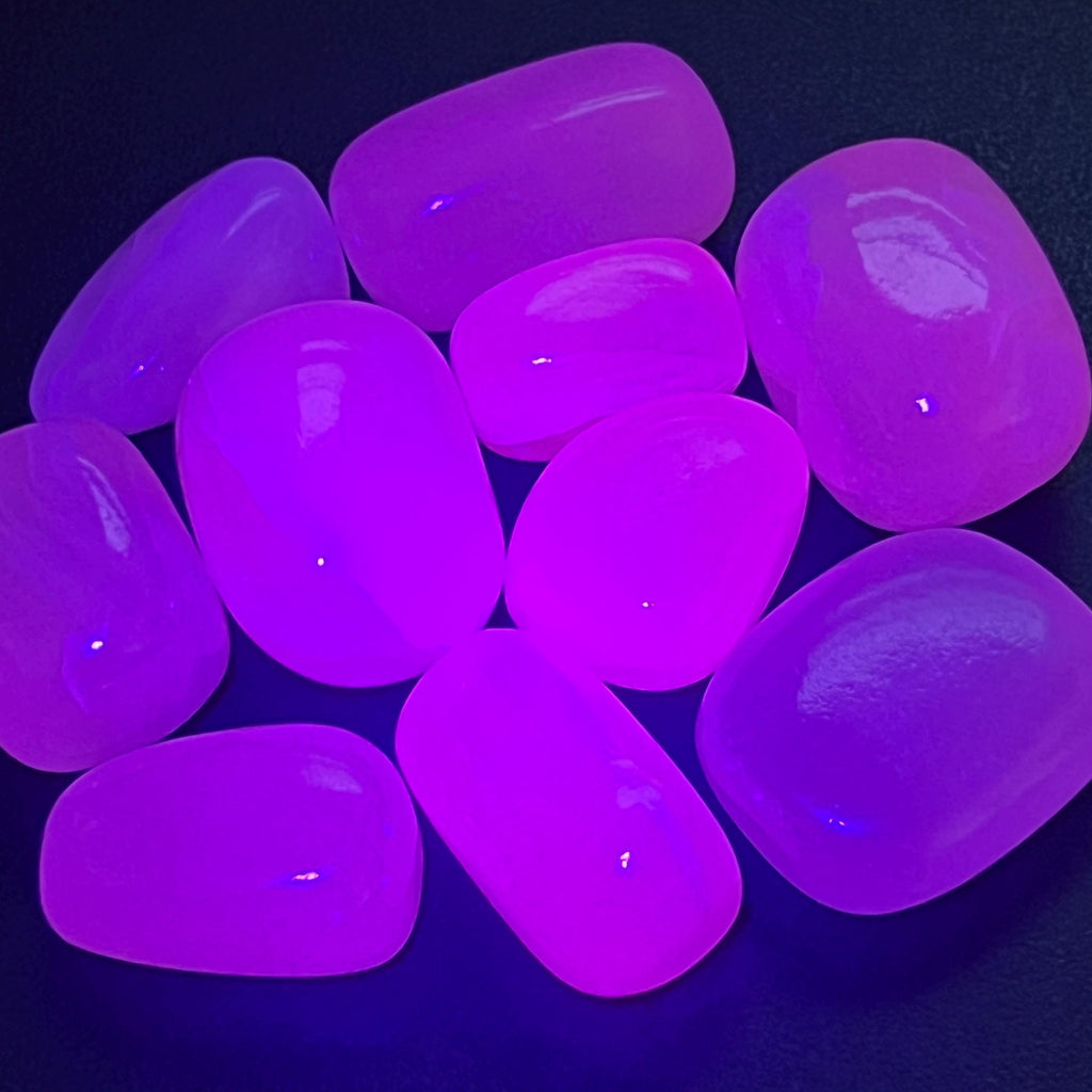 Extra Quality Pink Mangano Calcite Tumbled Stones (UV Reactive)(By The Piece Or Pound) Bulk Wholesale Gemstones Decor Supply Amazing Crystals