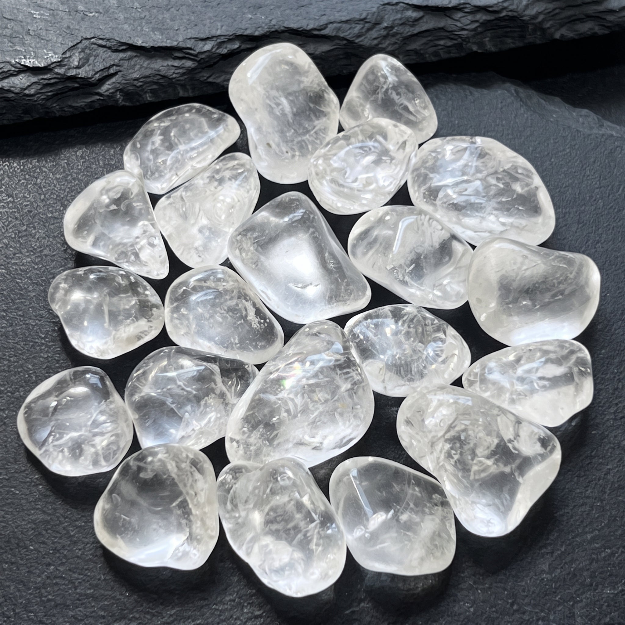 Clear Quartz Crystal Tumbled Stones (By The Piece or Pound) Amazing Crystals