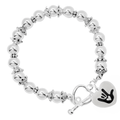 Deaf Symbol for I love You Hand Sign Beaded Charm Bracelets The Awareness Company