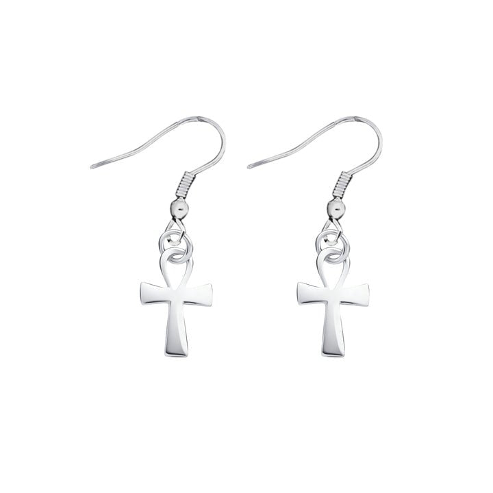 Decorative Silver Cross Earrings The Awareness Company