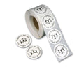 Difference Black Ribbon Awareness Stickers (500 per Roll) The Awareness Company