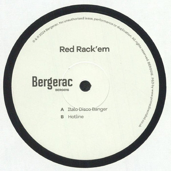 Red Rack'Em - Italo Disco Banger | Mint (M) Generic Love Vinyl Records