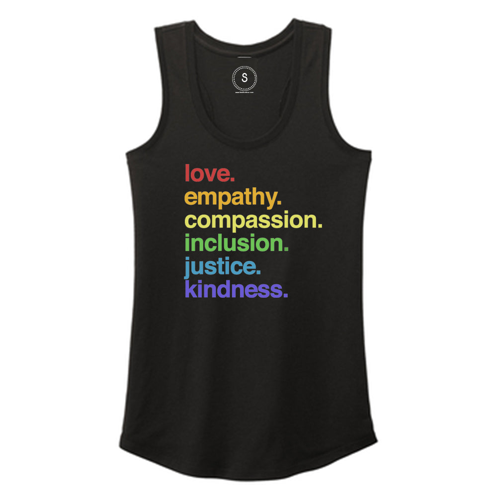 'Kindness is' Pride Racerback Kind Cotton