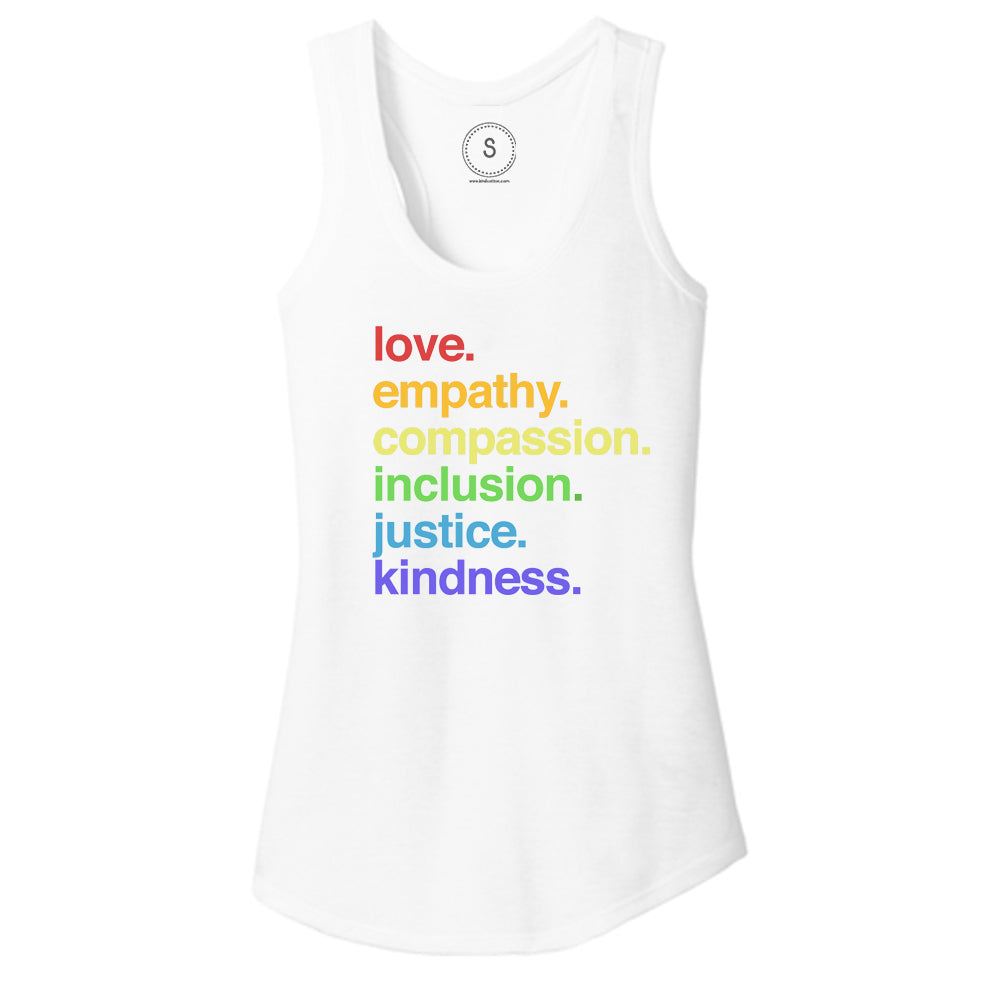 'Kindness is' Pride Racerback Kind Cotton