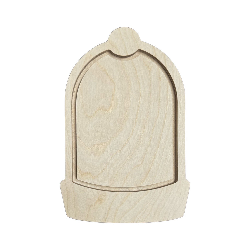 Trekell Domed Cloche Terrarium Floater Panel - Wooden Painting Canvas Trekell Art Supplies