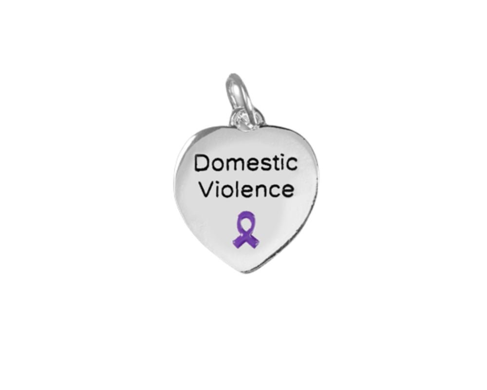 Domestic Violence Awareness Heart Charms The Awareness Company