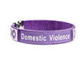 Domestic Violence Awareness Purple Ribbon Bangle Bracelets The Awareness Company