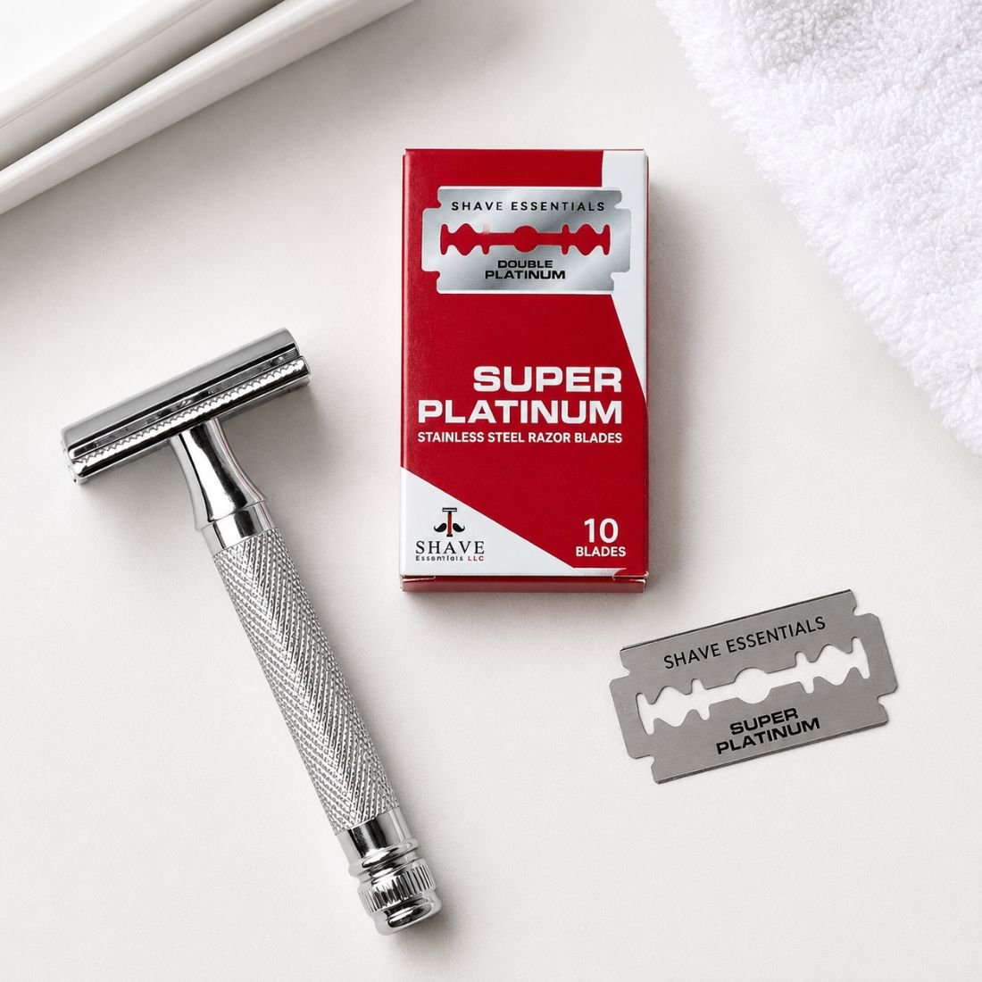 Double-Sided Safety Razor Blades Shave Essentials
