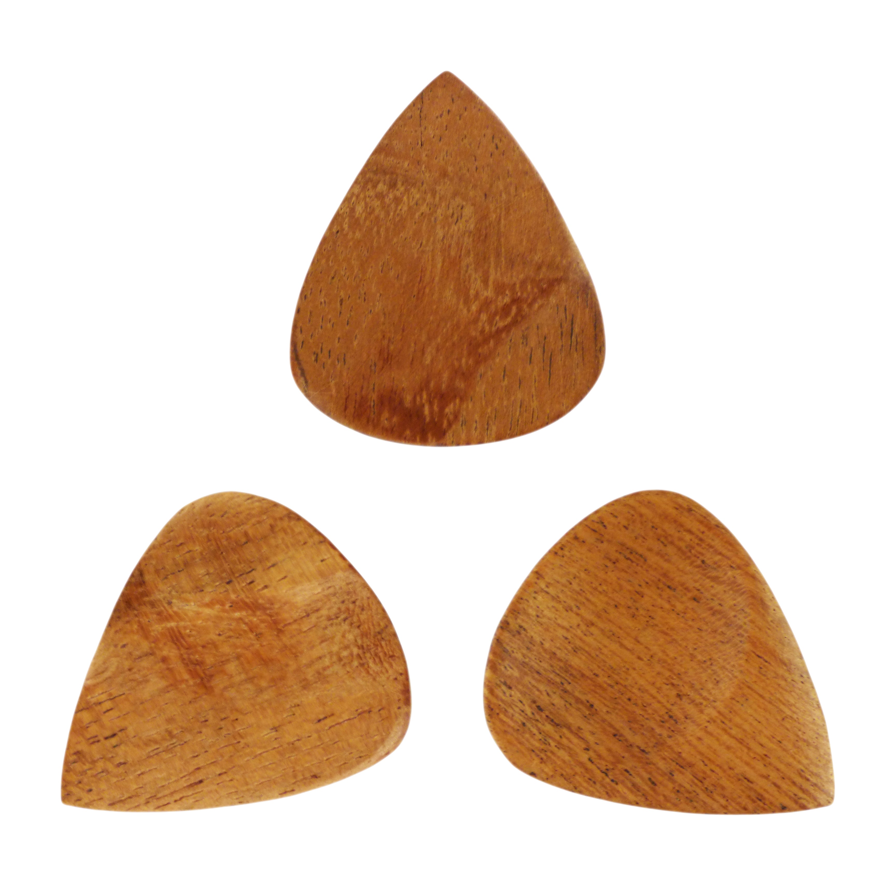 Acacia Wood Guitar Or Bass Pick - 3.0 mm Ultra Heavy Gauge - 351 Groove Shape - Natural Finish Handmade Specialty Exotic Luxury Plectrum Exotic Plectrums